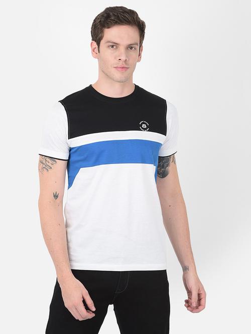 men short sleeves color block t-shirt - 21724686 - Very Small Image - 1