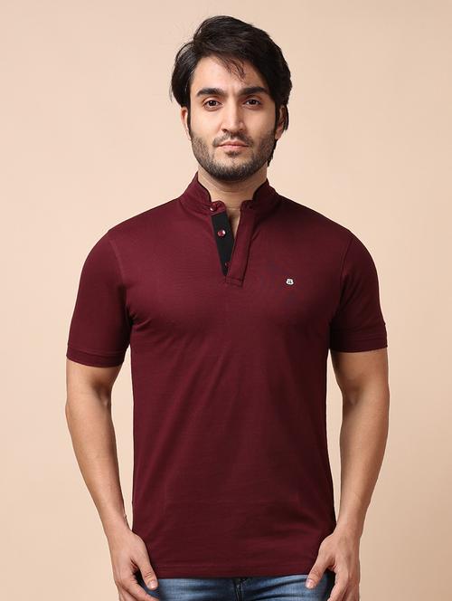 men short sleeves plain t-shirt - 21724746 - Very Small Image - 1