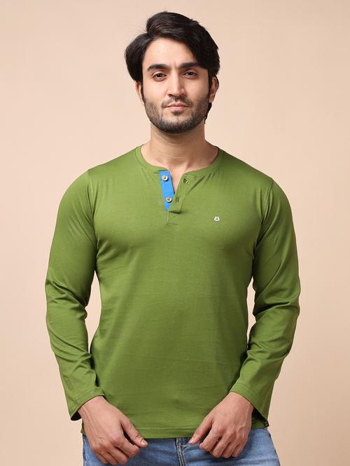 men long sleeves plain t-shirt - 21724980 - Very Small Image - 1