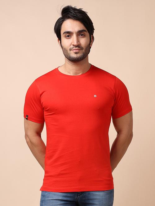 Men Short Sleeves Plain T-shirt - 21724987 - Very Small Image - 1