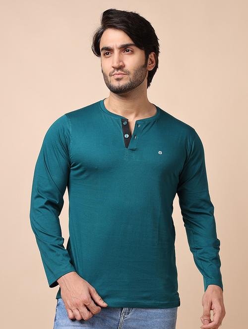 men long sleeves plain t-shirt - 21724993 - Very Small Image - 1