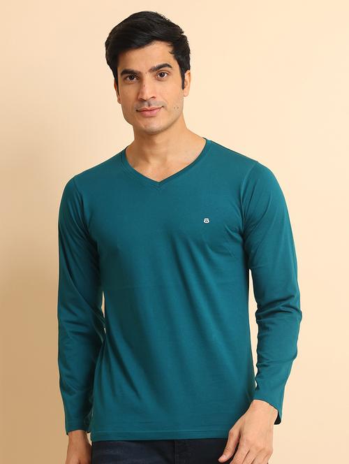 men long sleeves plain t-shirt - 21724999 - Very Small Image - 1