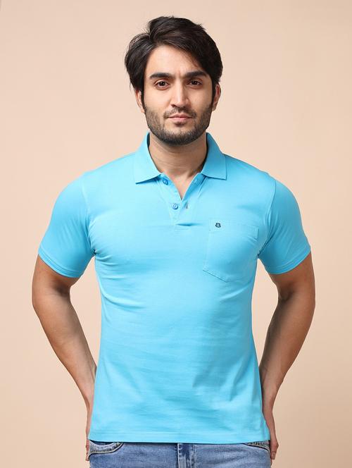 men short sleeves plain polo t-shirt - 21725022 - Very Small Image - 1