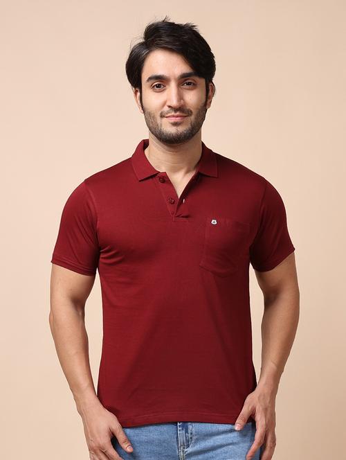 men short sleeves plain polo t-shirt - 21725030 - Very Small Image - 1
