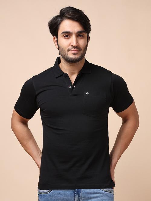 men short sleeves plain polo t-shirt - 21725039 - Very Small Image - 1