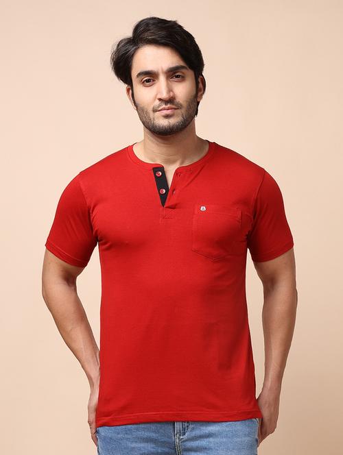 men solid short sleeves t-shirt - 21725060 - Very Small Image - 1