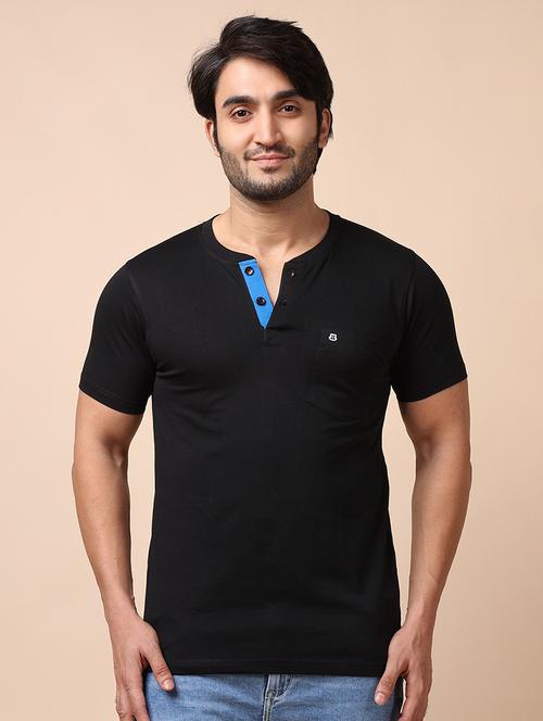 men solid short sleeves t-shirt - 21725070 - Very Small Image - 1