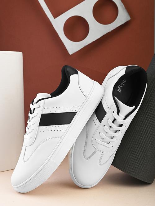 men white lace up sneaker - 21725261 - Very Small Image - 1