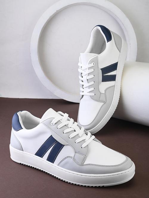 men white lace up sneaker - 21725270 - Very Small Image - 1