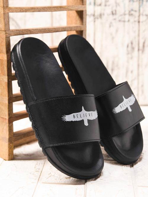 men printed slip on slider - 21725422 - Very Small Image - 1