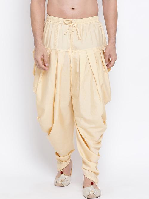 beige silk blend churidar pyjama ethnic bottom wear - 21728430 - Very Small Image - 1