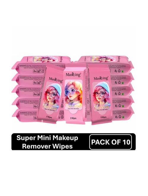 masking super mini–makeup remover wipe (pack 10) - 21729686 - Very Small Image - 1