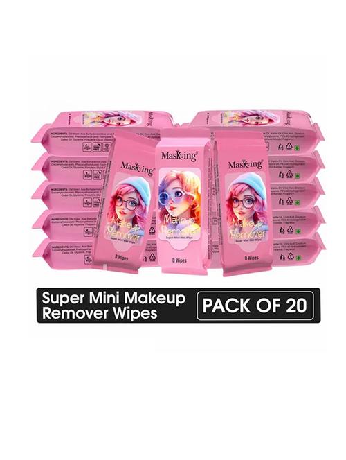 masking super mini–makeup remover wipe (pack 20) - 21729687 - Very Small Image - 1