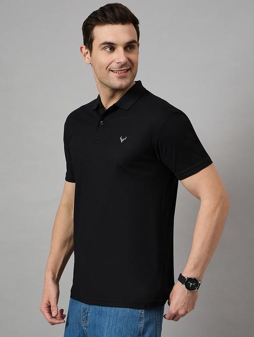 men slim fit plain polo t-shirt - 21730113 - Very Small Image - 1