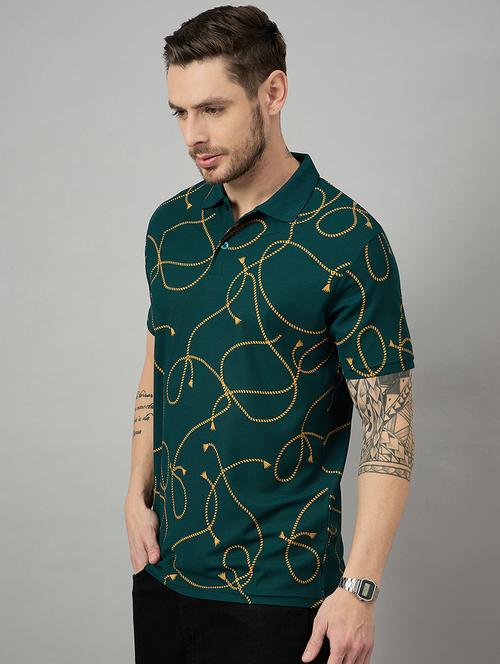 men regular fit printed polo t-shirt - 21730123 - Very Small Image - 1