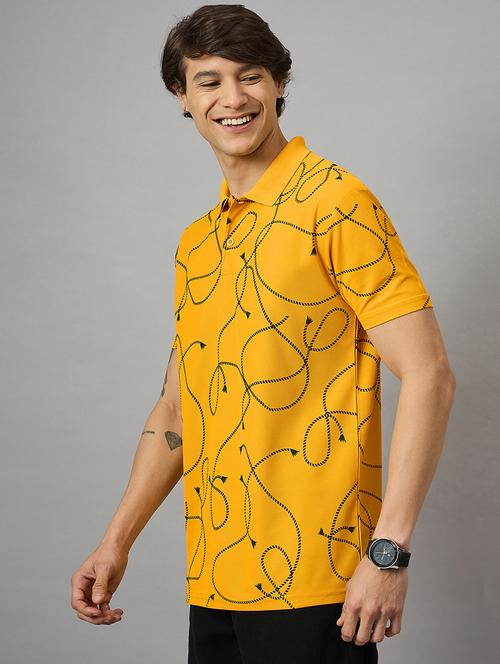 men regular fit printed polo t-shirt - 21730124 - Very Small Image - 1