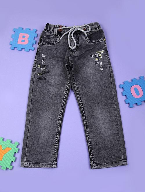 boys solid mid rise relaxed fit jean - 21730473 - Very Small Image - 1