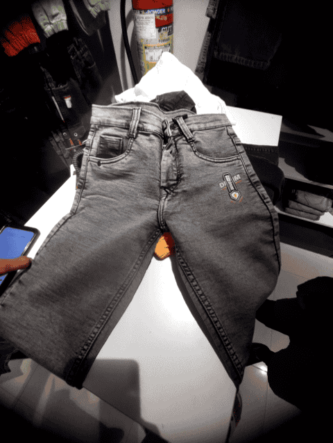 dark grey pc knitted denim jean - 21730493 - Very Small Image - 1