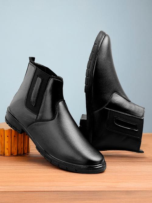 men black slip on boots - 21731186 - Very Small Image - 1