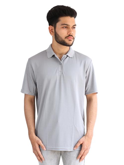 men solid short sleeves polo t-shirt - 21731222 - Very Small Image - 1