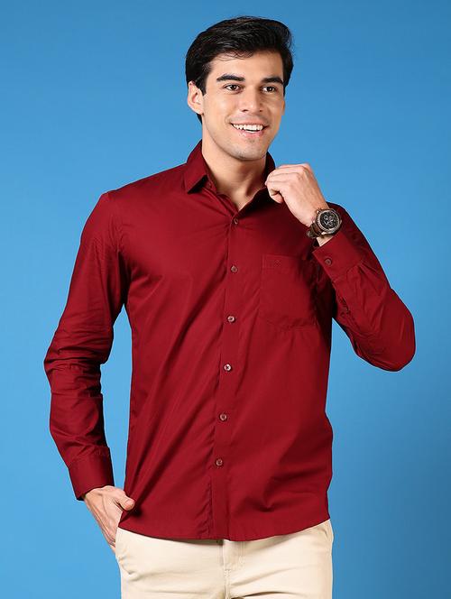 men long sleeves plain casual shirt - 21731412 - Very Small Image - 1