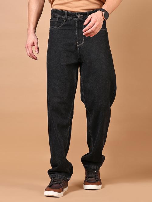 men solid mid rise baggy jean - 21731474 - Very Small Image - 1