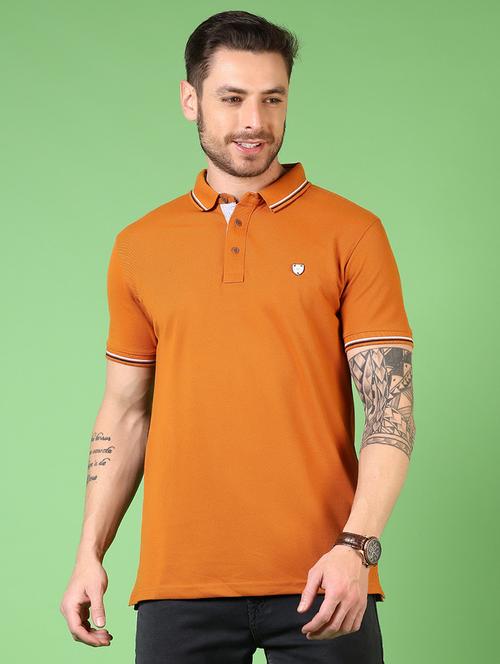 men solid short sleeve polo t-shirt - 21731531 - Very Small Image - 1