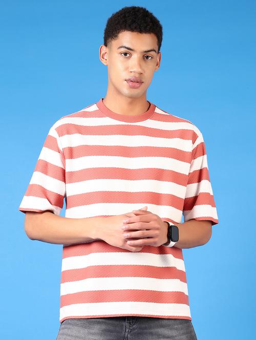 men short sleeves striped t-shirt - 21731561 - Very Small Image - 1