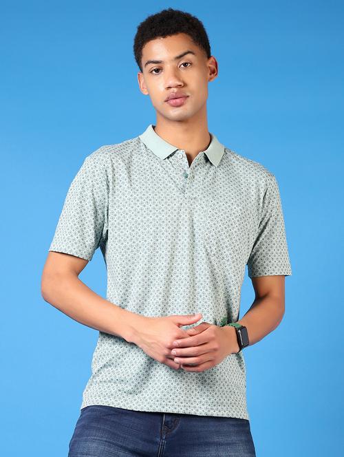 men short sleeves printed polo t-shirt - 21731580 - Very Small Image - 1