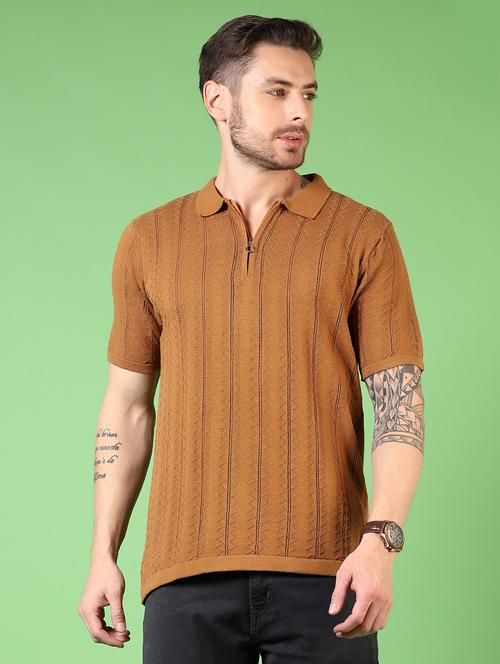 men short sleeves self design polo t-shirt - 21731582 - Very Small Image - 1