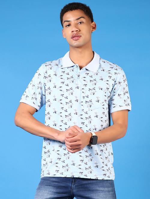 men short sleeves printed polo t-shirt - 21731603 - Very Small Image - 1