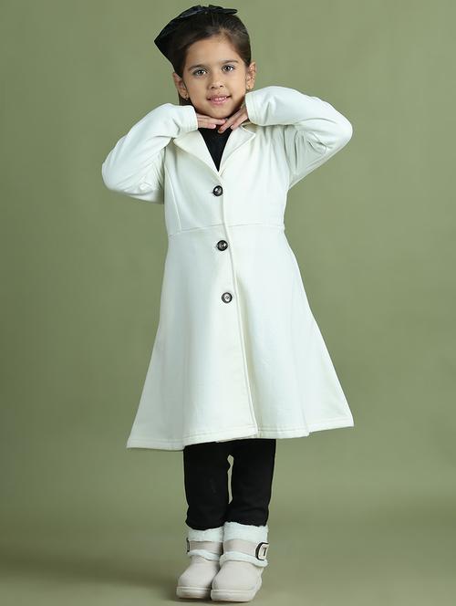 girls solid long sleeve trench coat - 21731874 - Very Small Image - 1