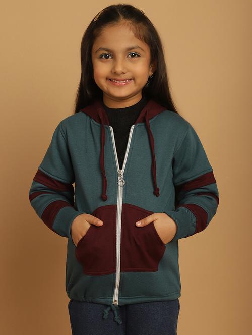 girls color block long sleeve sweatshirt - 21731961 - Very Small Image - 1