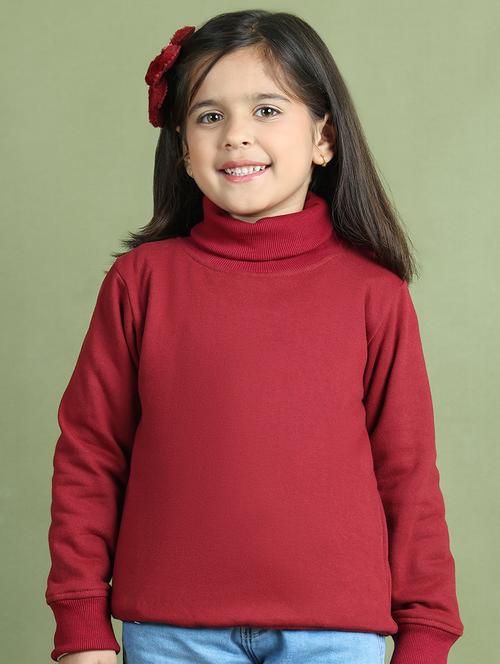 girls solid long sleeve sweatshirt - 21731976 - Very Small Image - 1