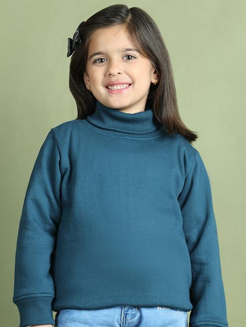 girls solid long sleeve sweatshirt - 21731978 - Very Small Image - 1