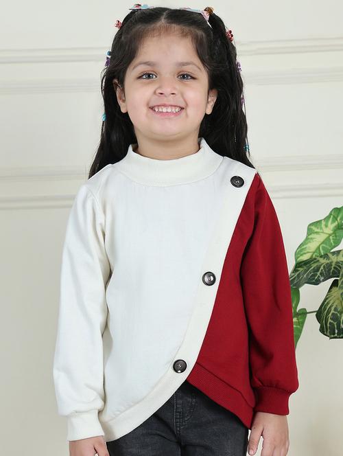 girls color block long sleeve sweatshirt - 21731994 - Very Small Image - 1