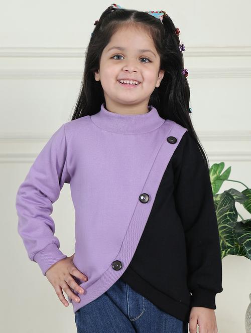girls color block long sleeve sweatshirt - 21731998 - Very Small Image - 1