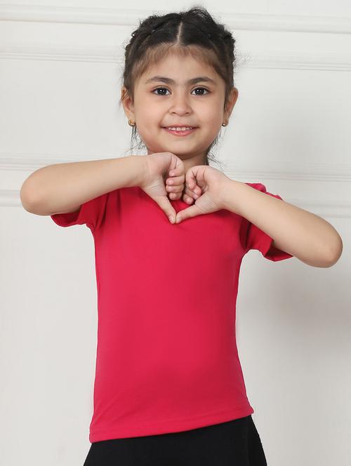 girls solid short sleeve tee - 21732026 - Very Small Image - 1