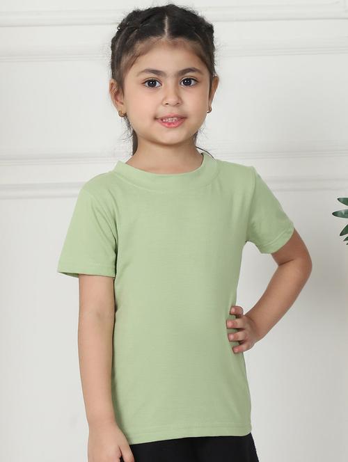 girls solid short sleeve tee - 21732027 - Very Small Image - 1