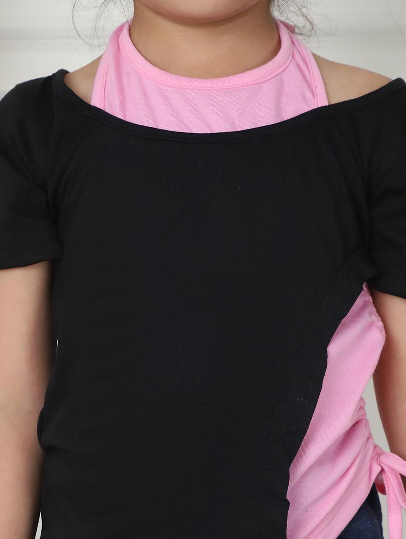 girls color block cut out top - 21732063 - Zoom Image - 5