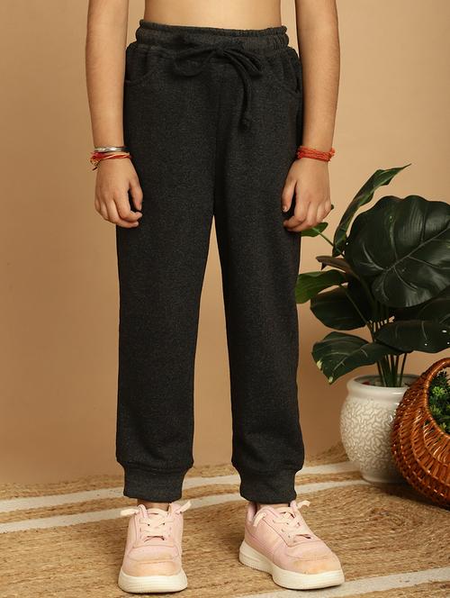 girls solid mid rise casual jogger - 21732080 - Very Small Image - 1