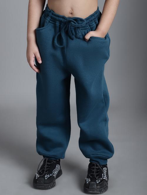 girls solid mid rise casual jogger - 21732084 - Very Small Image - 1