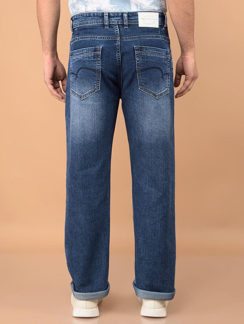 blue cotton blend jeans - 21732598 - Zoom Image - 3