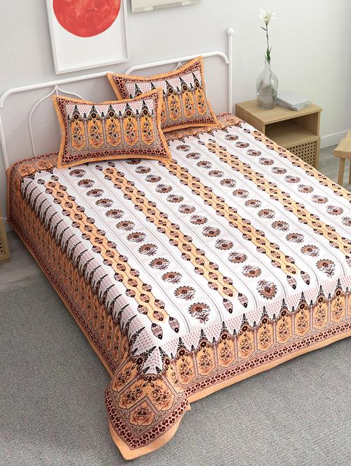 printed bedsheet with coordinated pillow covers  - 21732925 - Very Small Image - 1