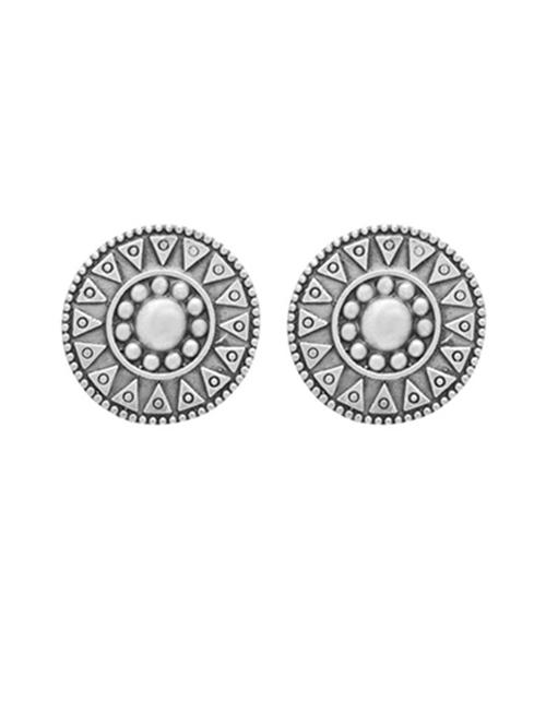 silver-toned & silver-plated studs earrings - 21733262 - Very Small Image - 1