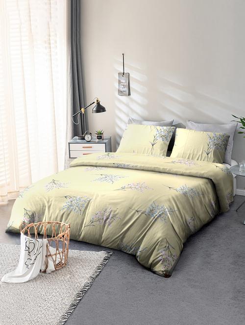 microfibre double queen size printed bedsheet with two pillow cover - 21733701 - Very Small Image - 1