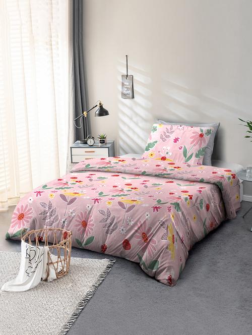printed designer single bedsheet 2.28 x 1.52 m (lentgh x width) single size - 21733710 - Very Small Image - 1
