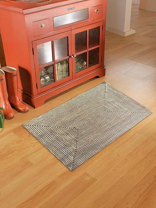 beige geometric braided reversible carpet - 21733755 - Very Small Image - 1