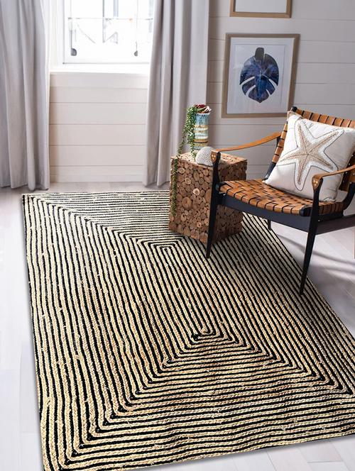 beige geometric braided reversible carpet - 21733756 - Very Small Image - 1