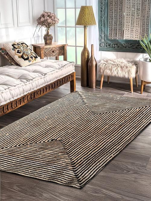 jute rug - braided reversible rug for living room bedroom - 21733774 - Very Small Image - 1